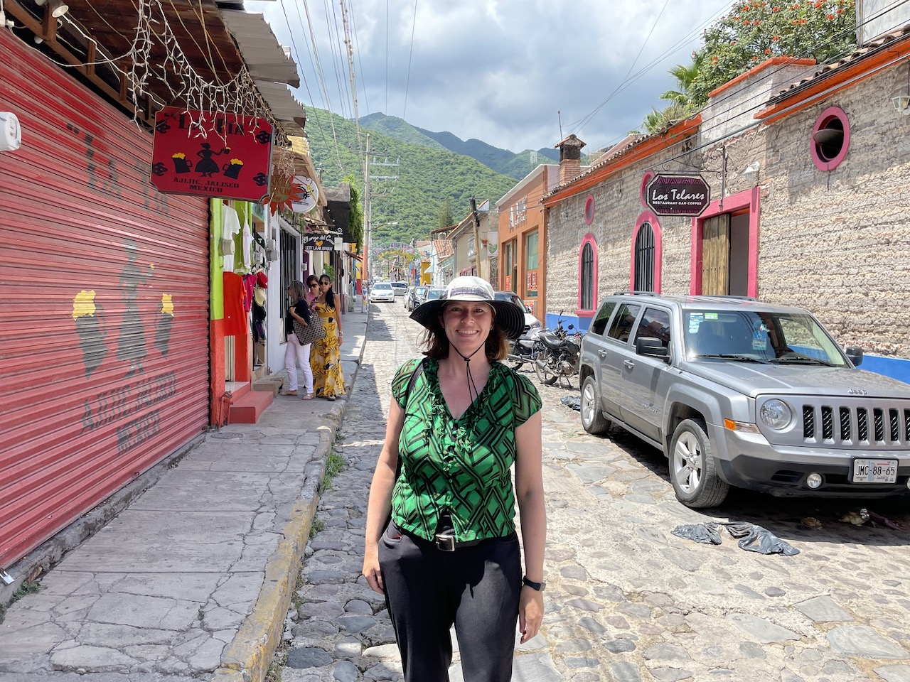 Walking around Ajijic, Mexico.