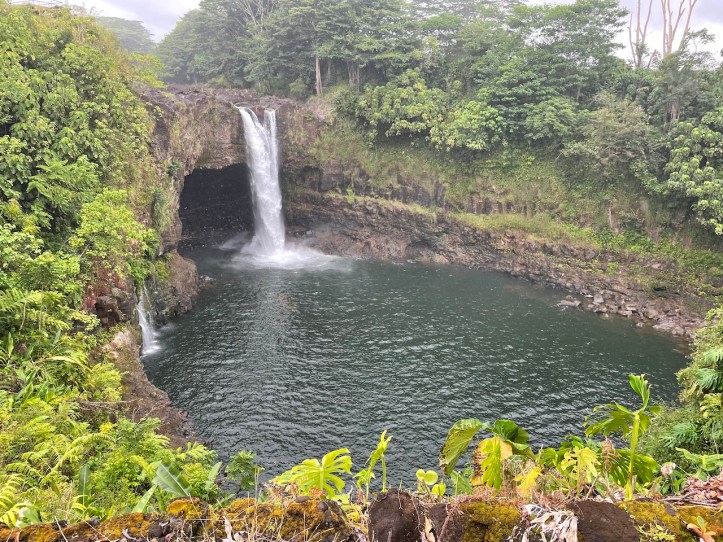 View of Rainbow Falls near Hilo on the Big Island of Hawaii.