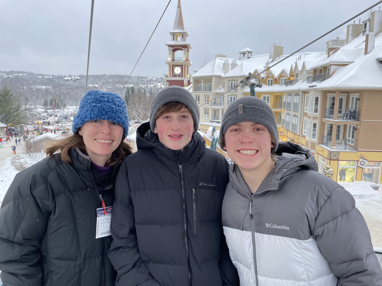 Riding the Cabriolet in Mont Tremblant Village, Canada.